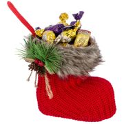 Декоративное изделие сапожок деда мороза 14*7 см. высота=13 см. без упаковки (мал=12шт./кор=96шт.)