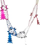 Декоративное изделие гирлянда с ёлочками 270*10  см. (мал-240/кор=1 440шт.)