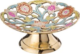 Конфетница латунь диаметр =11 см. высота=5 см. (кор=72шт.)