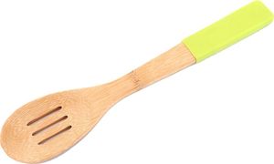 Ложка кухонная agness с силиконовой вставкой 30*6 см бамбук (кор=40шт.)