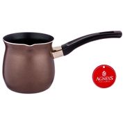 Турка agness с антипригарным покрытием 600 мл без упаковки (кор=36шт.)