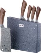 Набор ножей agness на деревянной подставке, 6пр. (кор=6набор.)