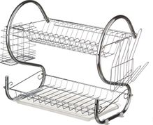 Подставка под посуду agness +пластиковый поддон 40*24,5*38 см (кор=8шт.)