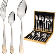 Набор столовых приборов agness на 6 персон 18пр.: 6ложек,6вилок,6чайных ложек(кор=10набор.)