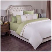 Кпб 2-х спальный сонет под 175*215 см, пр (цвет св зеленый) 220*250 см, нав 50*70-2 шт, 100% х/б