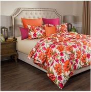 Кпб 2-х спальный маки под 175х215 -1шт., пр (цвет св.желтый) 220х250  -1шт., нав70х70-2шт