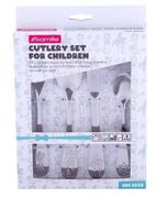 Набор детских столовых приборов 4пр. из нержавеющей стали 5335