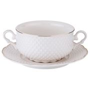 БУЛЬОННИЦА НА ПОДСТАВКЕ "ДИАМАНД ГОЛД" 450 МЛ (КОР=24ШТ.) 359-461