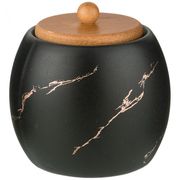 сахарница коллекция золотой мрамор цвет: black  9,5*10,2 см