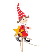 Девочка на вставке (дерево), 6хH24см SHY-W10852B