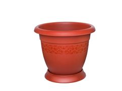 Кашпо "Орнамент" №3 4л с поддоном ЭЛЬФПЛАСТ - ЭЛФ004
