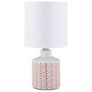 СВЕТИЛЬНИК НАСТОЛЬНЫЙ С АБАЖУРОМ 28*14 СМ ПАТРОН Е14 (КОР=24 ШТ.) 134-190