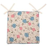  сидушка на стул шебби шик,100% хлопок, беж,