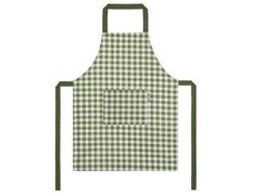 Фартук женский «Клетка зеленая» рогожка наб. с карманом (60х80 см)
			<<4603883555689>> ФР-клзел-60-80