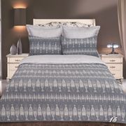 Комплект постельного белья (КПБ) 2-х слойн. хлопок-жаккард "Эко" "Рыбки джинс." (2 спа)015