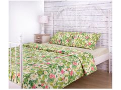 КПБ 1,5 СПАЛЬНЫЙ "ЖАСМИН" ПОДОДЕЯЛЬНИК 150Х215 -1ШТ., ПРОСТЫНЯ (ЦВЕТ СВ.ЖЕЛТЫЙ) 984-002