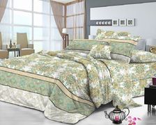  Комплект постельного белья (КПБ) из поплина "Роскошь" (2 сп. с европростыней (2 наволочки))743