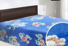 Покрывало-плед (велсофт) "Васильки" (180х210) Артикул: 112.