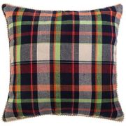 850-886-6 ПОДУШКА ДЕКОРАТИВНАЯ  "БРИСТОЛЬ",45Х45, 100% ХЛОПОК, КЛЕТКА+ ШАМПАНЬ 850-886-6