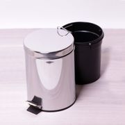 Ведро для мусора 3л хромированное 0200