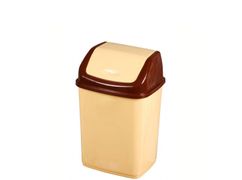 Контейнер для мусора "Ромашка" 10л с перекидным верхом ЭЛЬФПЛАСТ - ЭЛФ057