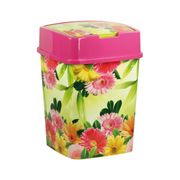 Контейнер для мусора "Герберы" 18л. (квадр.)(уп.2) М2033