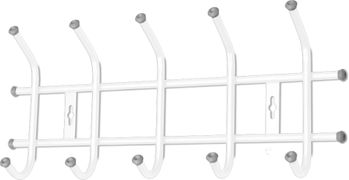 Вешалка настенная белый 480х215мм (5кр) ВНТ5