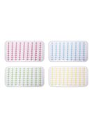 Коврик в ванную антискользящий 70*36см (красный, зеленый, желтый, голубой)(0220) 220