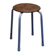 Табурет "Классика 2" на 4-х опорах корич  (круглое сидение) ТК02