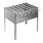 BOYSCOUT Мангал 350х250х350 мм, сборный + 6 шампуров (нерж.), в термопленке / 10 61235