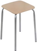 Табурет "Эконом" на 4-х оп (квадрат сид ДСП) бежевый ТЭ3 ТЭ3