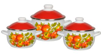 Набор из 3 пред.№02 "Яблочный сезон", белосн., 6KH021M