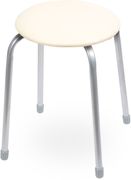 Табурет "Классика 2" на 4-х опорах слоновая кость (круглое сидение) ТК02