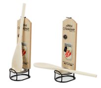 Набор для кухни "Вкус лета": деревянная ложка, подставка под ложку 6*9*25см (уп.1/12/96наб.) 115433