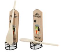 Набор для кухни "Вкус лета": деревянная ложка, подставка под ложку 6*9*25см (уп.1/12/96наб.) 115434