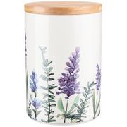 БАНКА С ДЕРЕВЯННОЙ КРЫШКОЙ BRONCO "ЛАВАНДА" 16 СМ ( 189-257