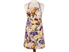 Фартук фруктовый сад, серый,  хлопок 100%