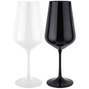 набор бокалов из 2 штук black&white 450 мл высота=24 см (кор=24набор.)