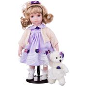 кукла фарфоровая декоративная высота=36 см.