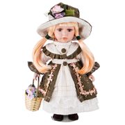 кукла фарфоровая декоративная высота=30 см.