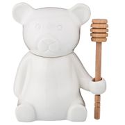 банка для меда с деревянной палочкой native 250 мл. 11*8,5 см. высота=15 см. (кор=24шт.)