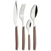 набор столовых приборов cromo ореховый на 6 персон 24 пр.