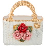 изделие художественно-декоративное корзинка с цветами высота 26см