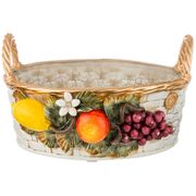 изделие художественно-декоративное корзинка с фруктами высота 24 см