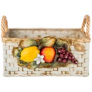 изделие художественно-декоративное корзинка с фруктами высота 25 см