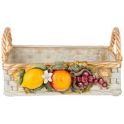 изделие художественно-декоративное корзинка с фруктами высота 18 см