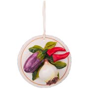 панно настенное чеснок.диаметр=14 см.