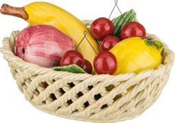 изделие декоративное корзина с фруктами 20*15 см высота=10 см 