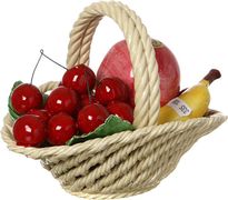 изделие декоративное корзина с фруктами 20*15 см высота=15 см