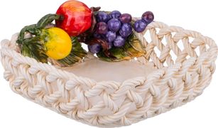 изделие декоративное корзина с фруктами 25*25 см высота=7 см